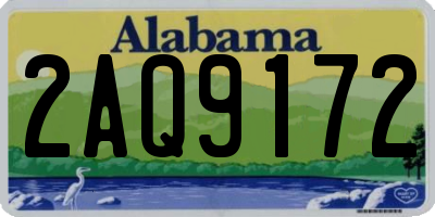 AL license plate 2AQ9172