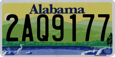 AL license plate 2AQ9177