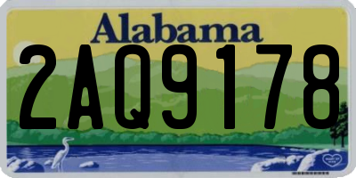 AL license plate 2AQ9178