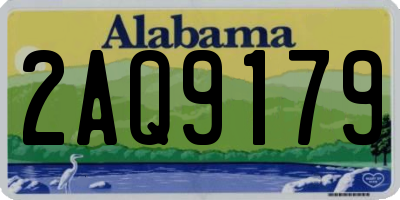 AL license plate 2AQ9179