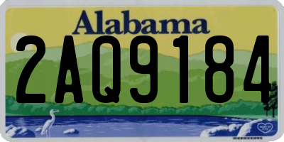 AL license plate 2AQ9184