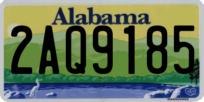 AL license plate 2AQ9185