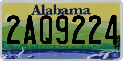 AL license plate 2AQ9224