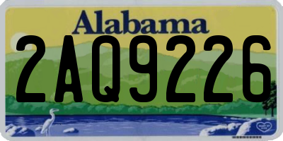AL license plate 2AQ9226