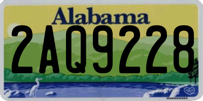 AL license plate 2AQ9228