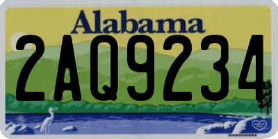 AL license plate 2AQ9234