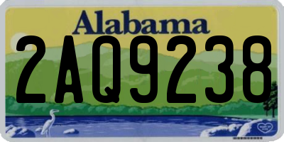 AL license plate 2AQ9238