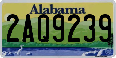 AL license plate 2AQ9239
