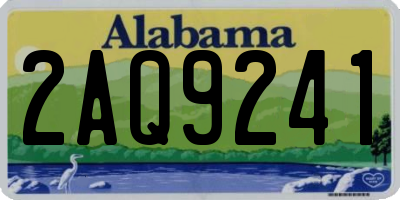 AL license plate 2AQ9241