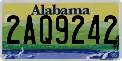 AL license plate 2AQ9242