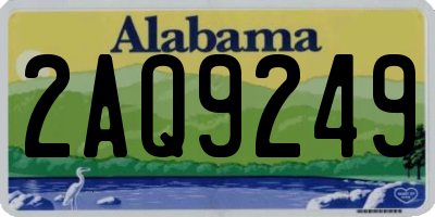 AL license plate 2AQ9249