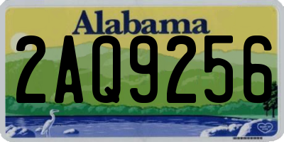 AL license plate 2AQ9256