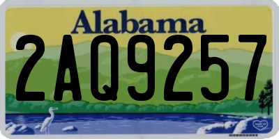 AL license plate 2AQ9257
