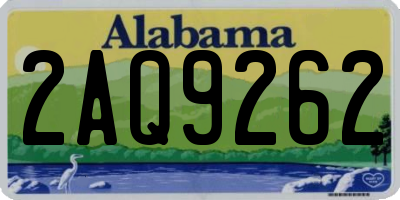 AL license plate 2AQ9262