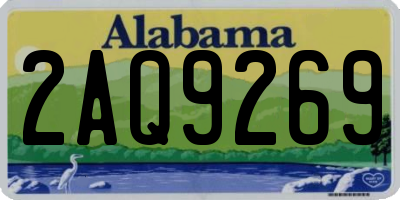AL license plate 2AQ9269