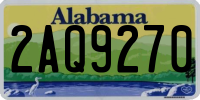 AL license plate 2AQ9270