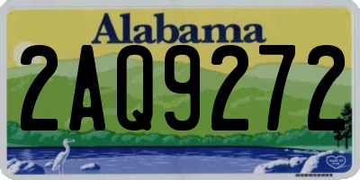 AL license plate 2AQ9272