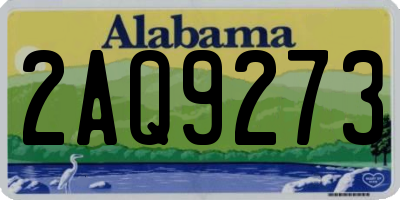 AL license plate 2AQ9273