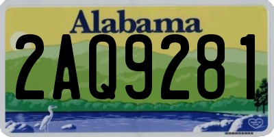 AL license plate 2AQ9281