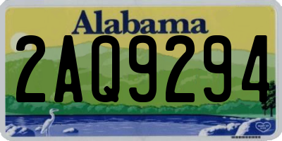 AL license plate 2AQ9294