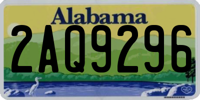 AL license plate 2AQ9296