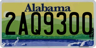 AL license plate 2AQ9300