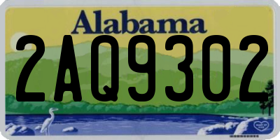 AL license plate 2AQ9302