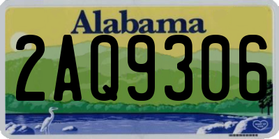 AL license plate 2AQ9306