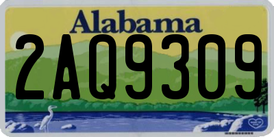 AL license plate 2AQ9309