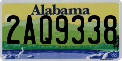 AL license plate 2AQ9338