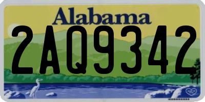 AL license plate 2AQ9342