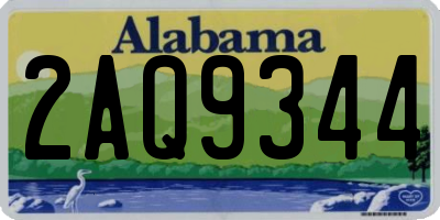 AL license plate 2AQ9344