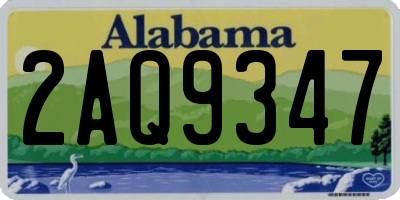 AL license plate 2AQ9347