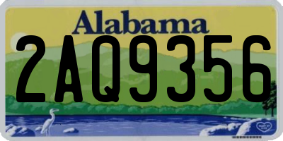 AL license plate 2AQ9356