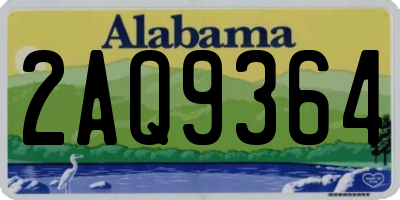 AL license plate 2AQ9364