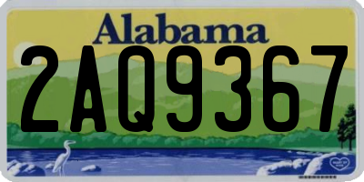 AL license plate 2AQ9367