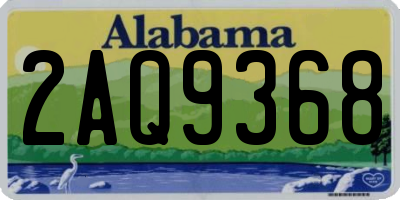 AL license plate 2AQ9368