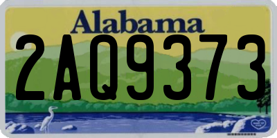 AL license plate 2AQ9373