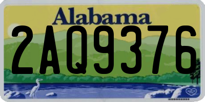 AL license plate 2AQ9376