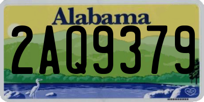 AL license plate 2AQ9379