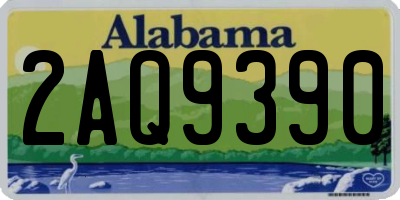 AL license plate 2AQ9390