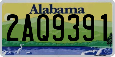 AL license plate 2AQ9391