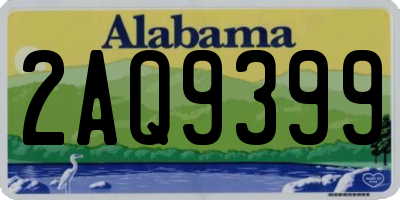 AL license plate 2AQ9399