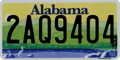 AL license plate 2AQ9404