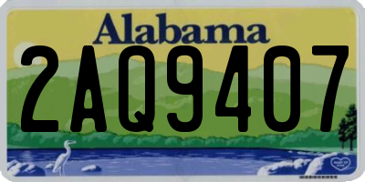 AL license plate 2AQ9407