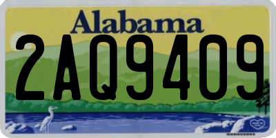 AL license plate 2AQ9409