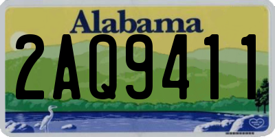 AL license plate 2AQ9411