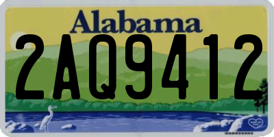 AL license plate 2AQ9412