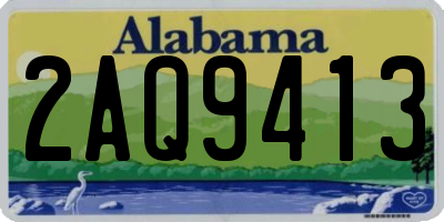 AL license plate 2AQ9413