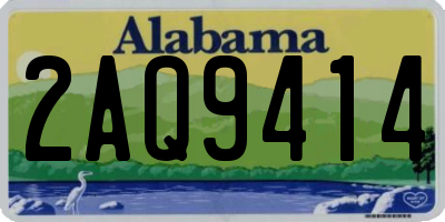 AL license plate 2AQ9414